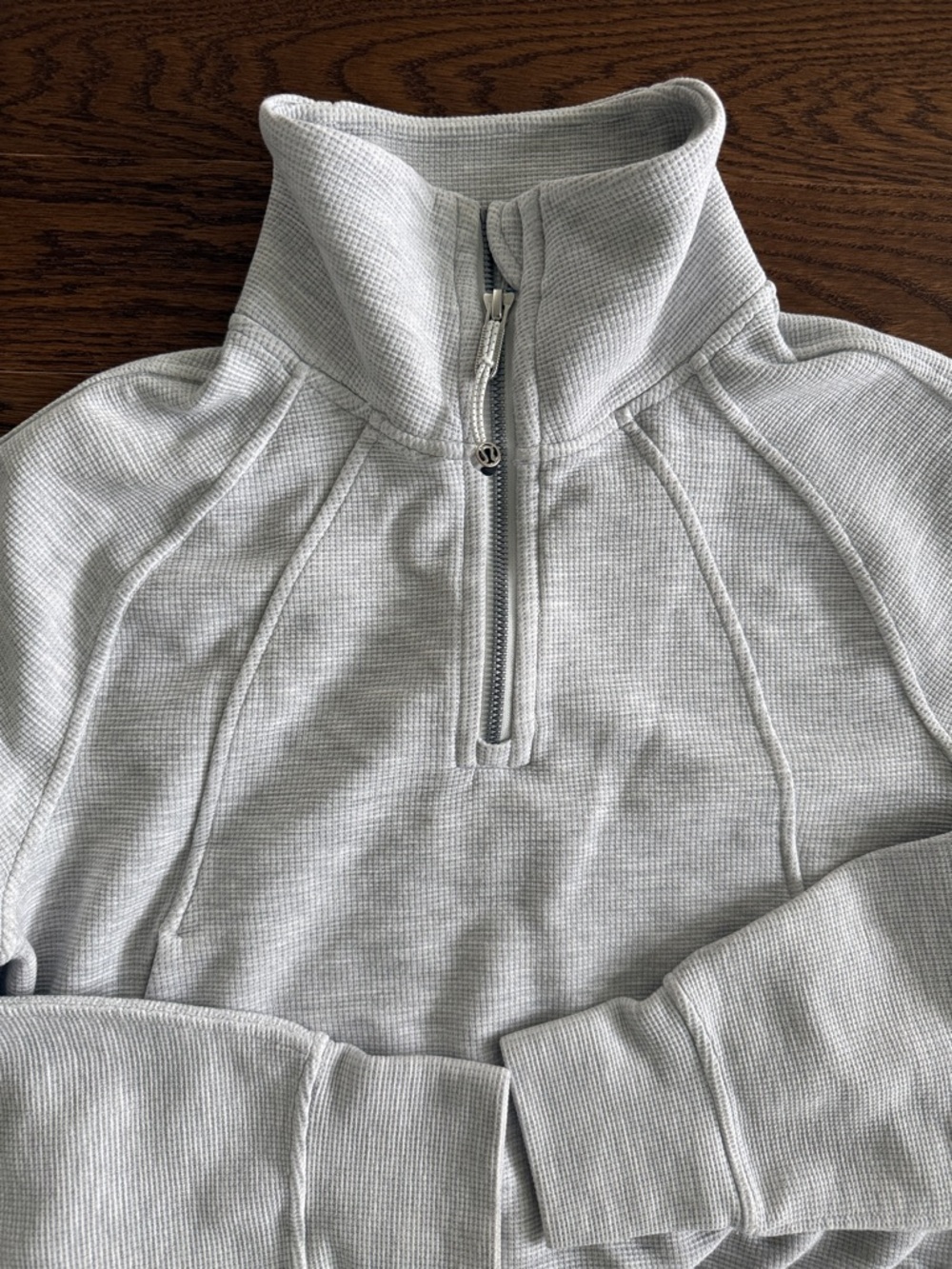 Lululemon Scuba Cropped Funnel-Neck Half Zip Waffle - Picture 11 of 14